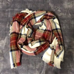 Long plaid scarf